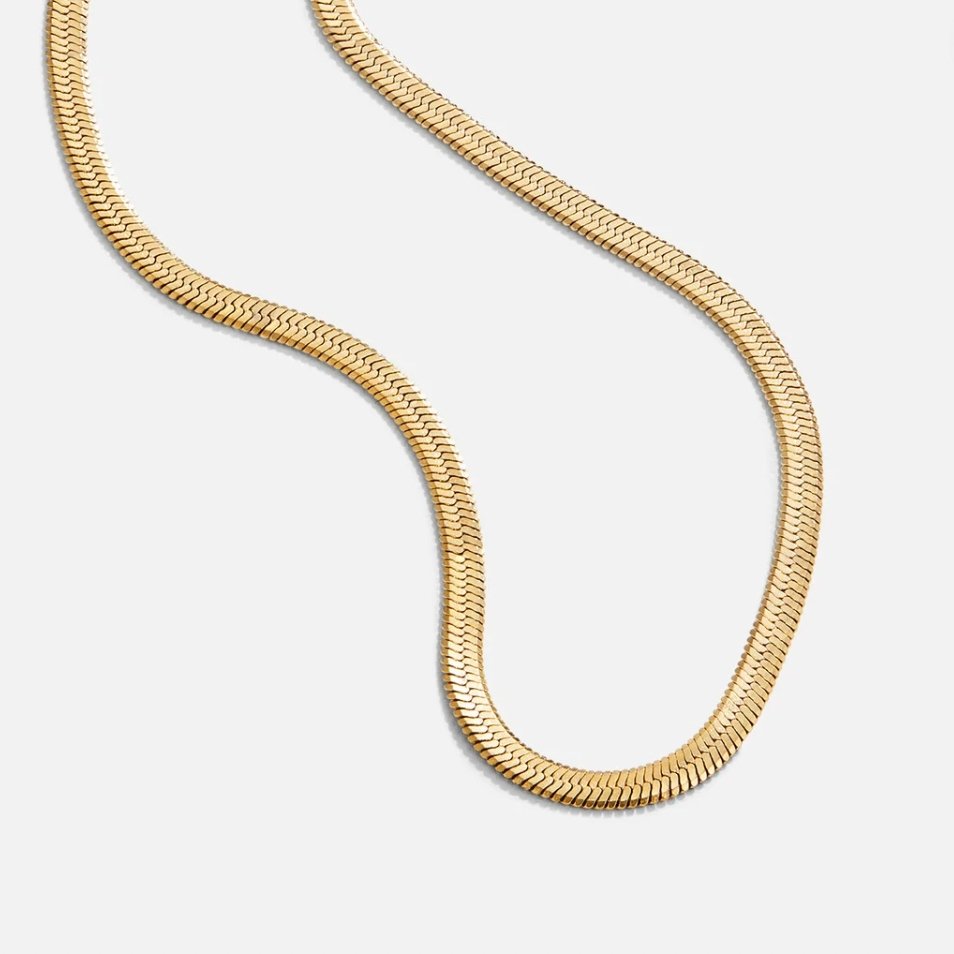 Collier Chaîne Serpent Sarya Doré