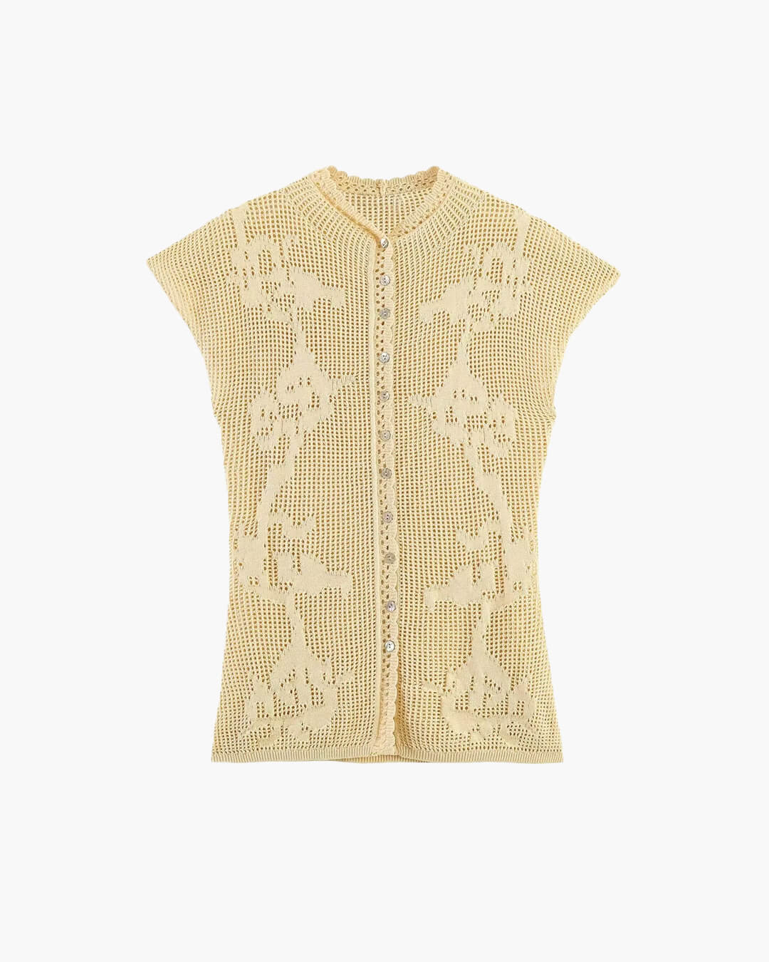 Anne - Haut cardigan en maille
