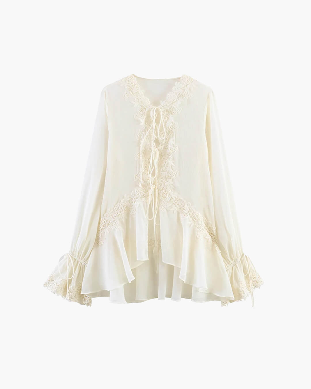 Top cardigan Emily en dentelle