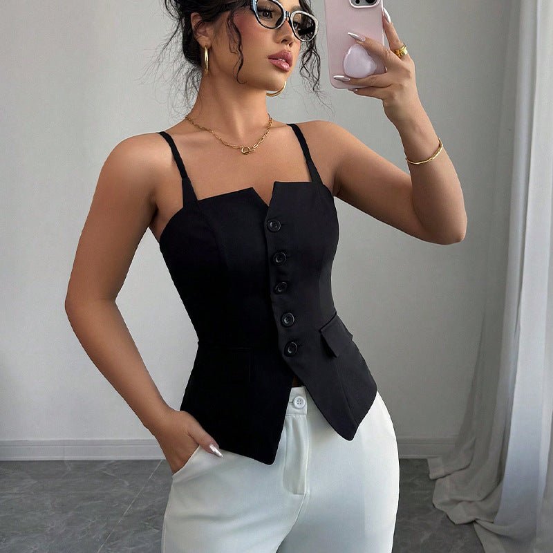 Blouse Bridget ajustée sans manches