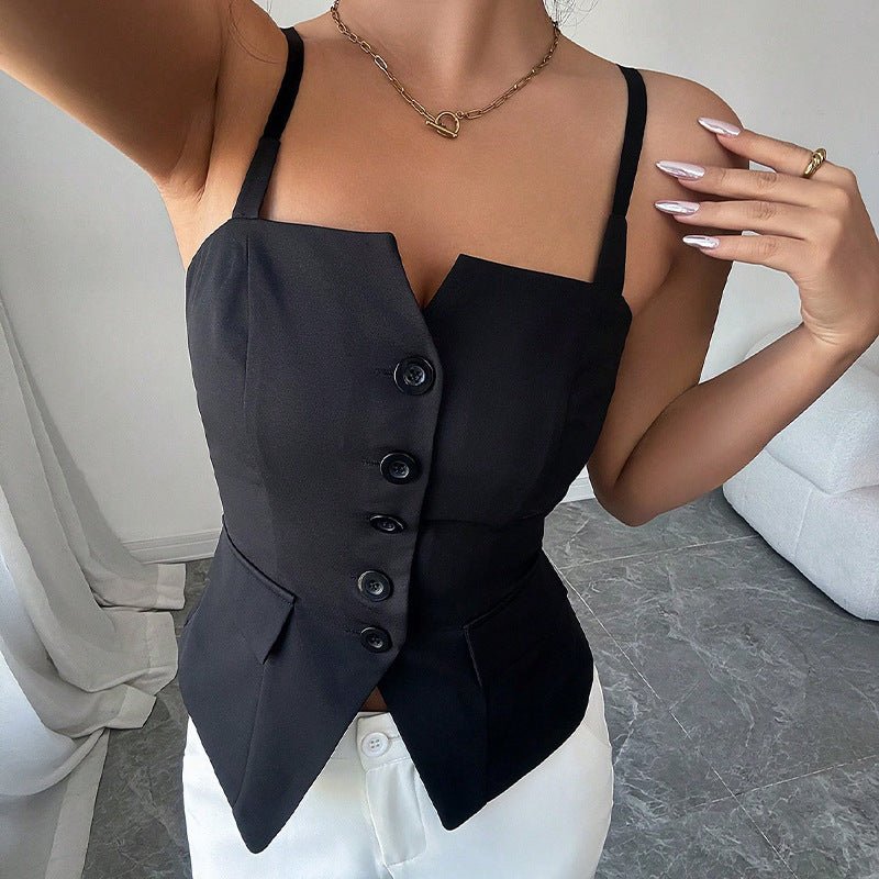 Blouse Bridget ajustée sans manches
