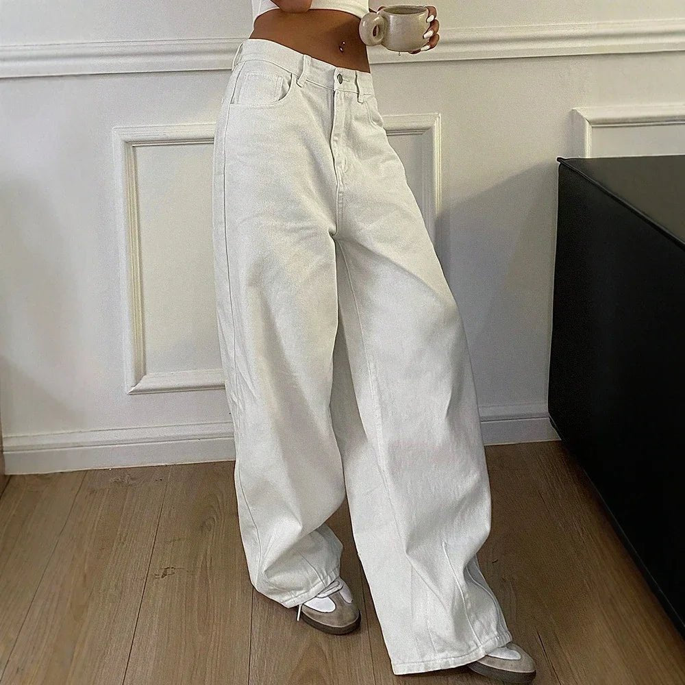 Jean Danielle à jambes larges et amples