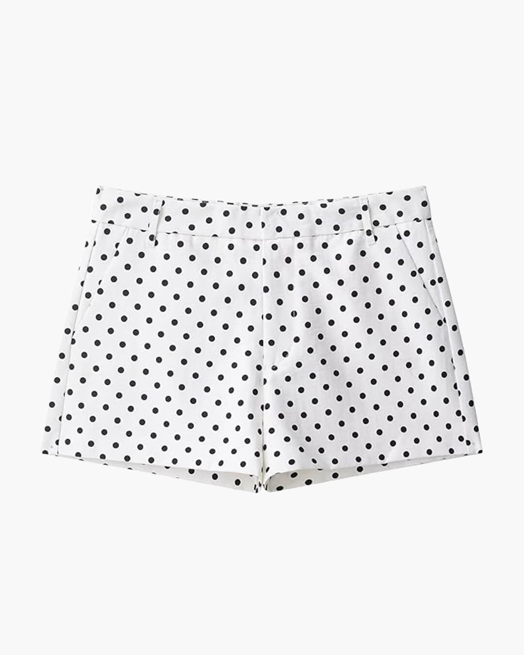 Short Jillian à pois et taille mi-haute