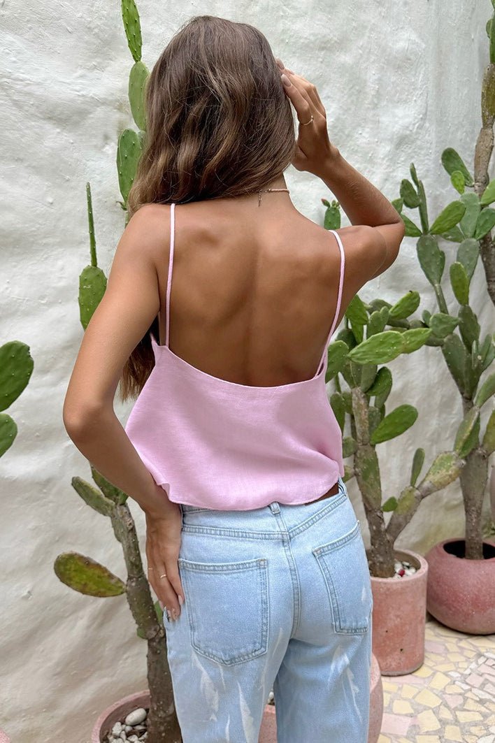 Top court ample avec ouvertures façon slip