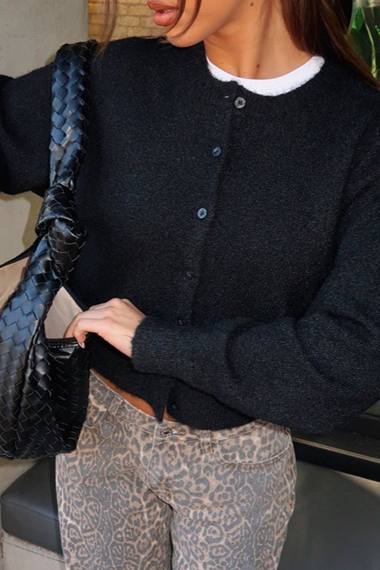 Cardigan en maille Emilia avec boutons sur le devant