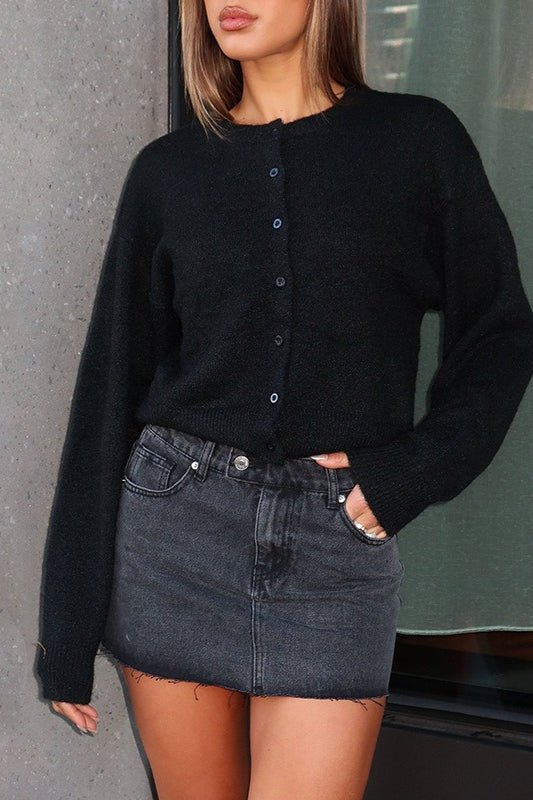 Cardigan en maille Emilia avec boutons sur le devant