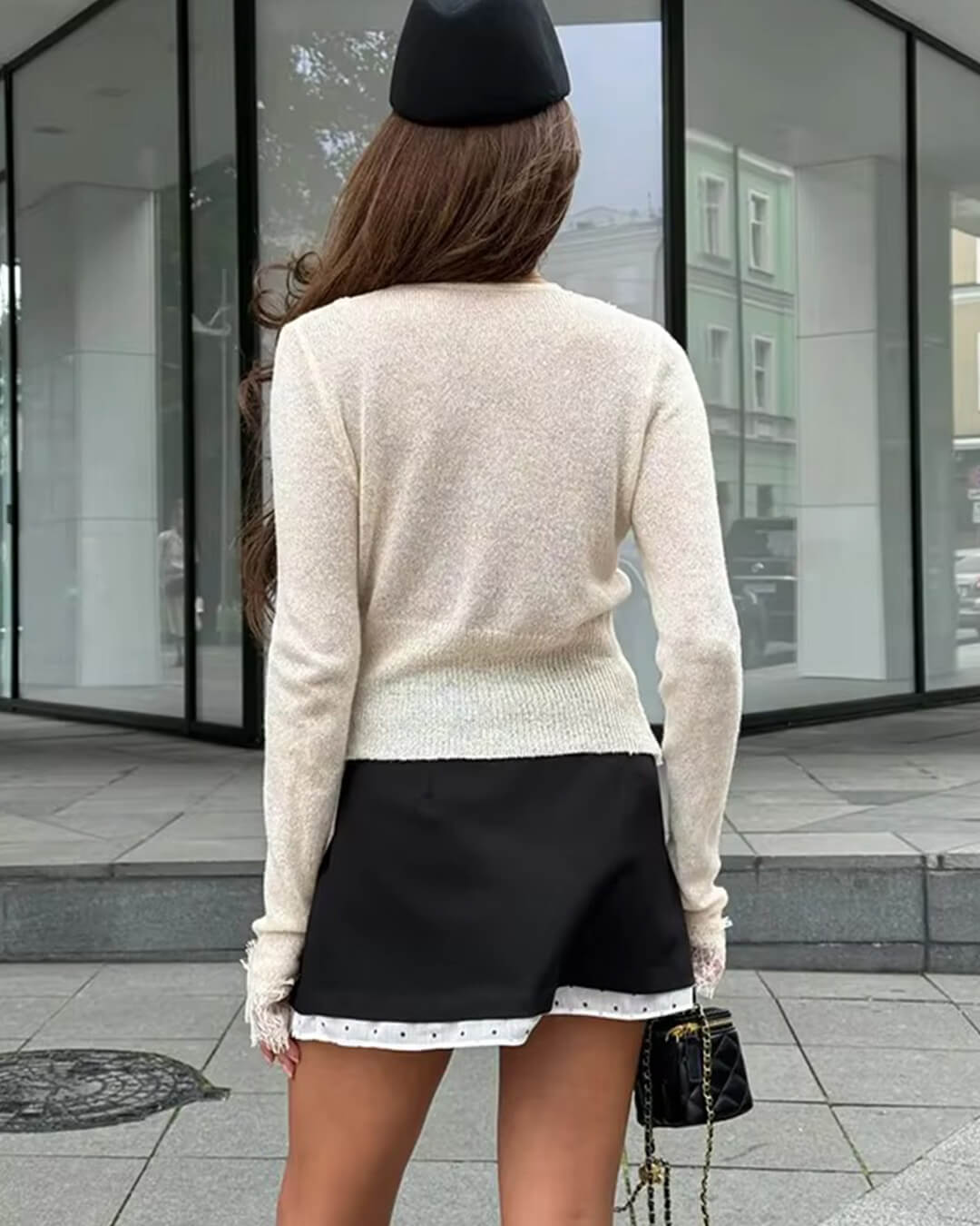 Gilet en dentelle tricotée Aurelie