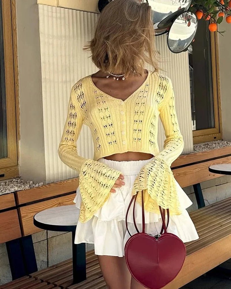 Cardigan Kendall en maille ajourée