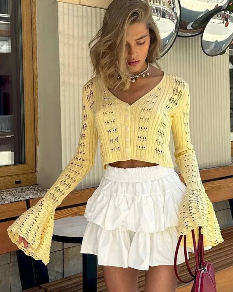 Cardigan Kendall en maille ajourée