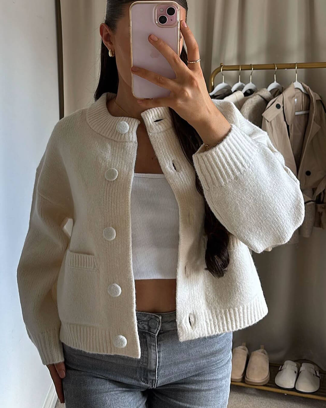 Cardigan en maille épaisse Nessa
