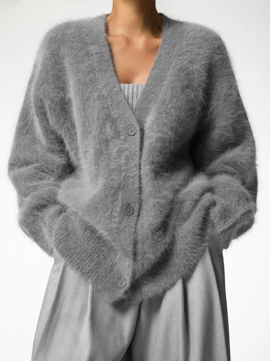 Cardigan douillet en maille Terry
