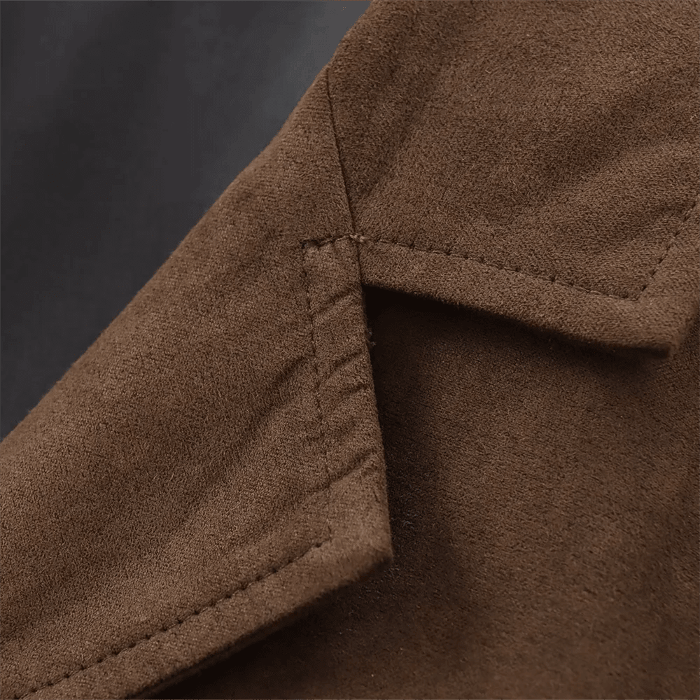 Manteau en daim Amara