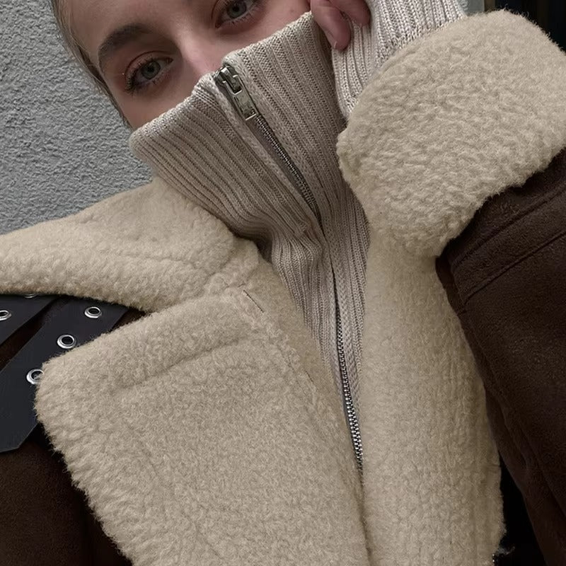 Aurora Veste en daim synthétique imitation cuir