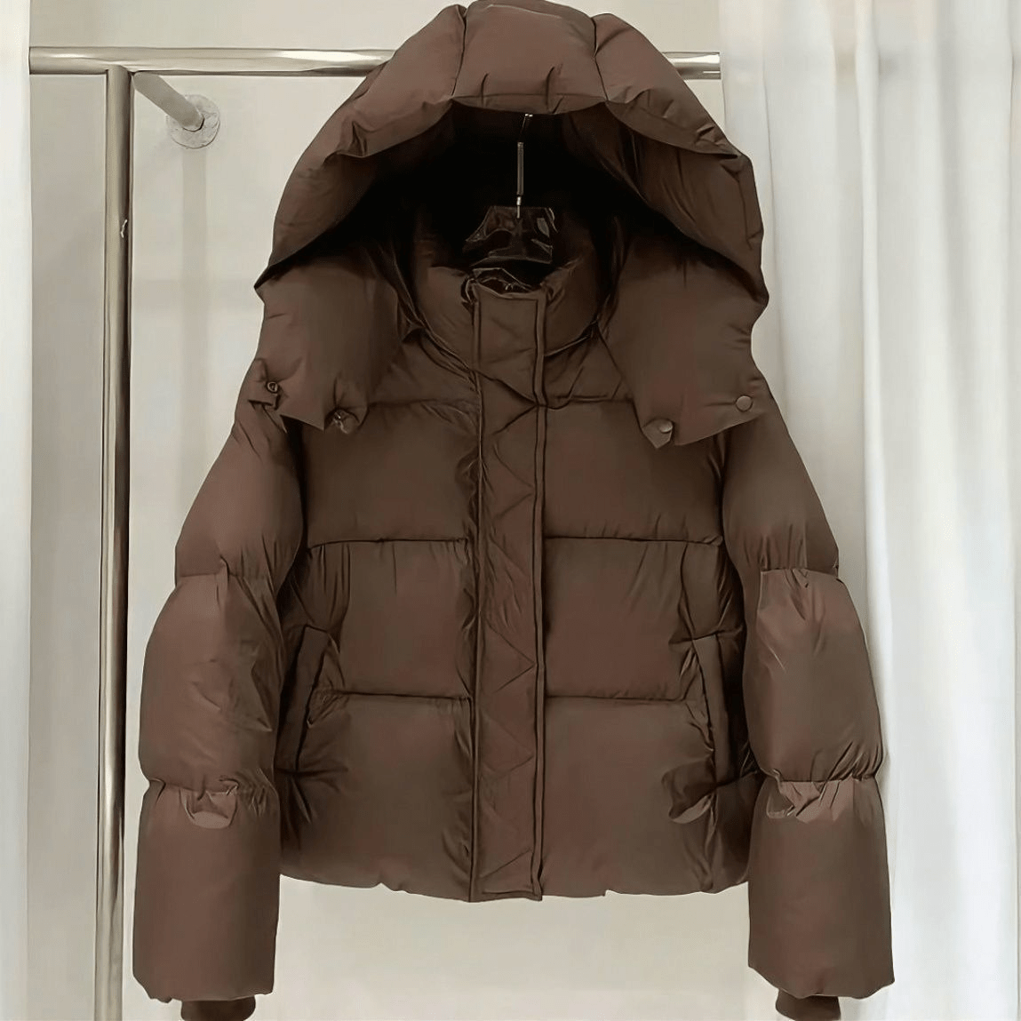 Adaure Veste matelassée épaisse à capuche