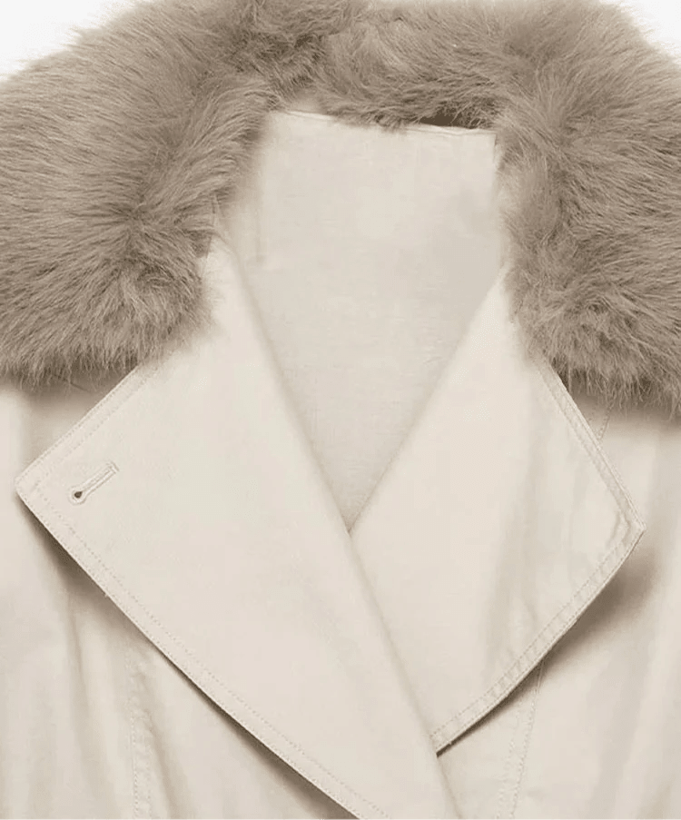 Trench Camille avec fausse fourrure