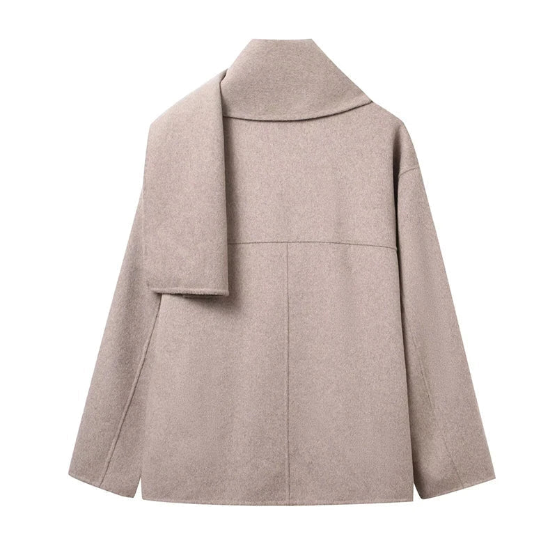 Manteau Cecille avec écharpe