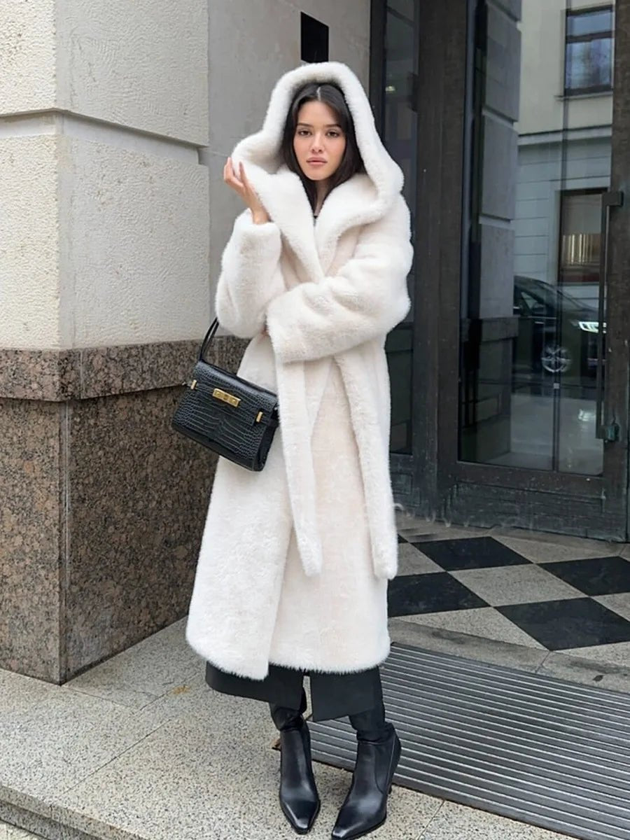 Bex manteau long à capuche