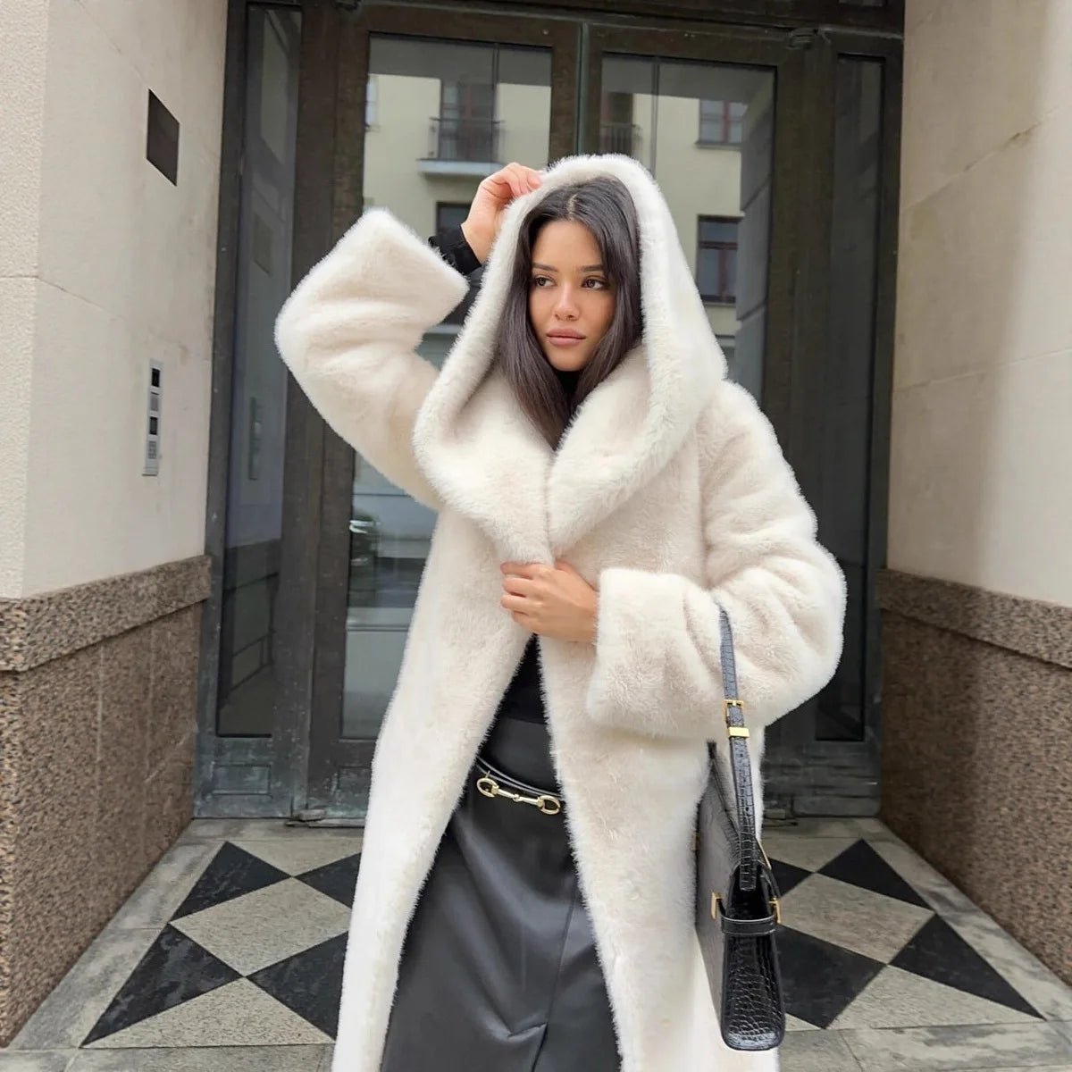 Bex manteau long à capuche