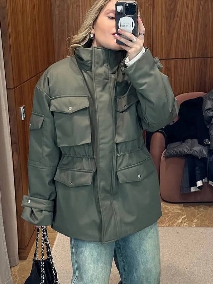 Veste utilitaire à taille élastiquée Cressida