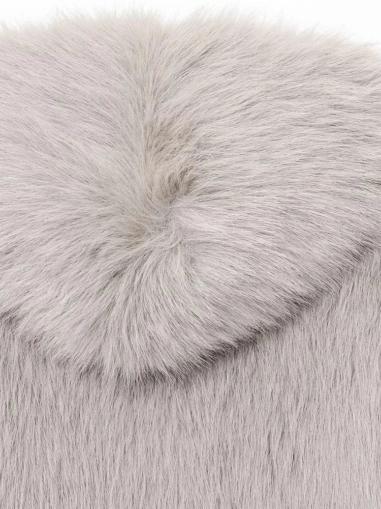 Veste à capuche en fausse fourrure Dana