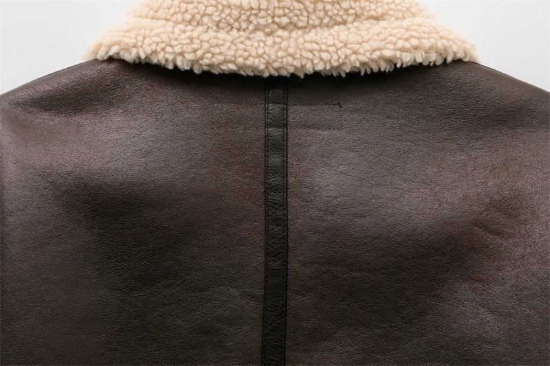Veste en similicuir Elora