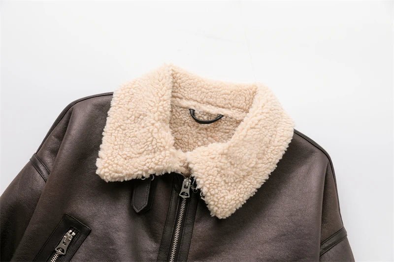 Veste en similicuir Elora