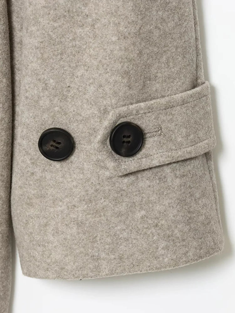 Manteau Felly en imitation laine avec ceinture