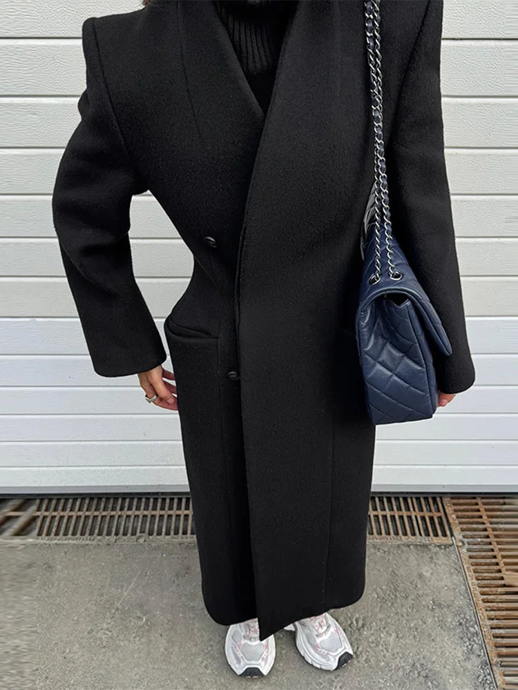 Manteau long cintré Genevieve