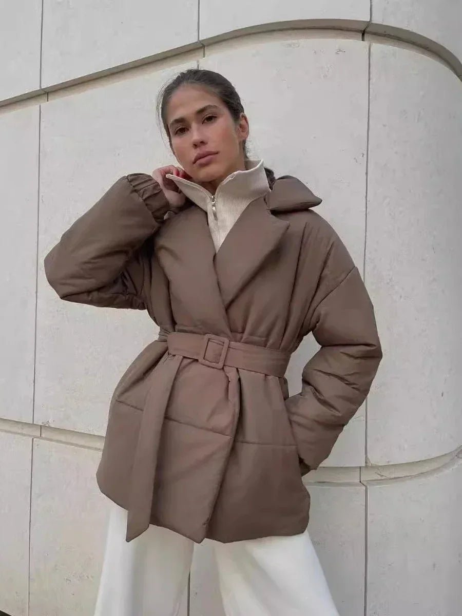 Veste matelassée à ceinture Jaime