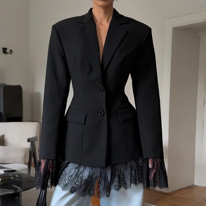Blazer Joanna avec détails en dentelle