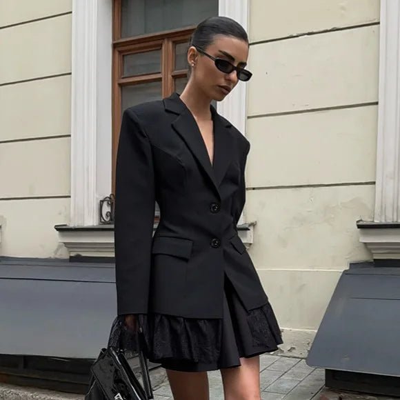 Blazer Joanna avec détails en dentelle