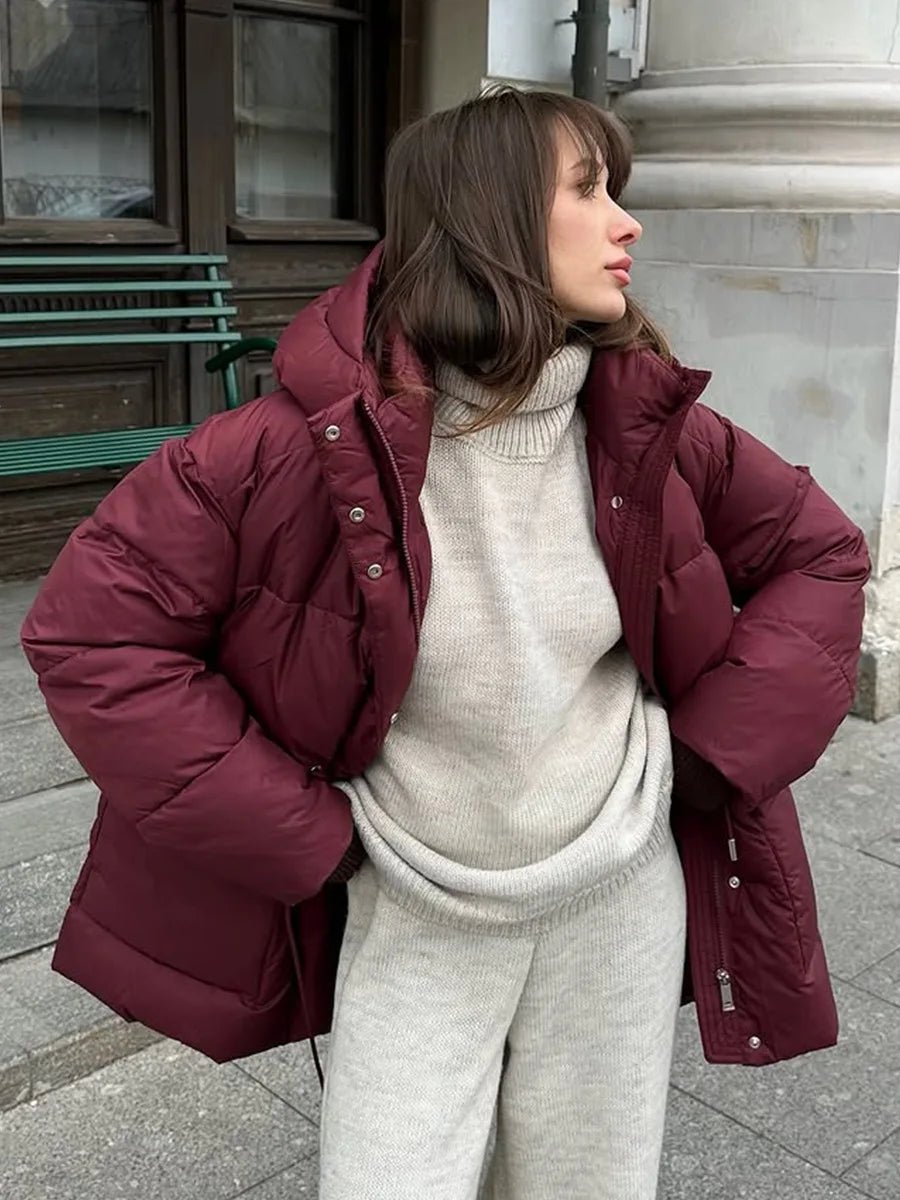 Manteau matelassé à capuche et cordon Lorna