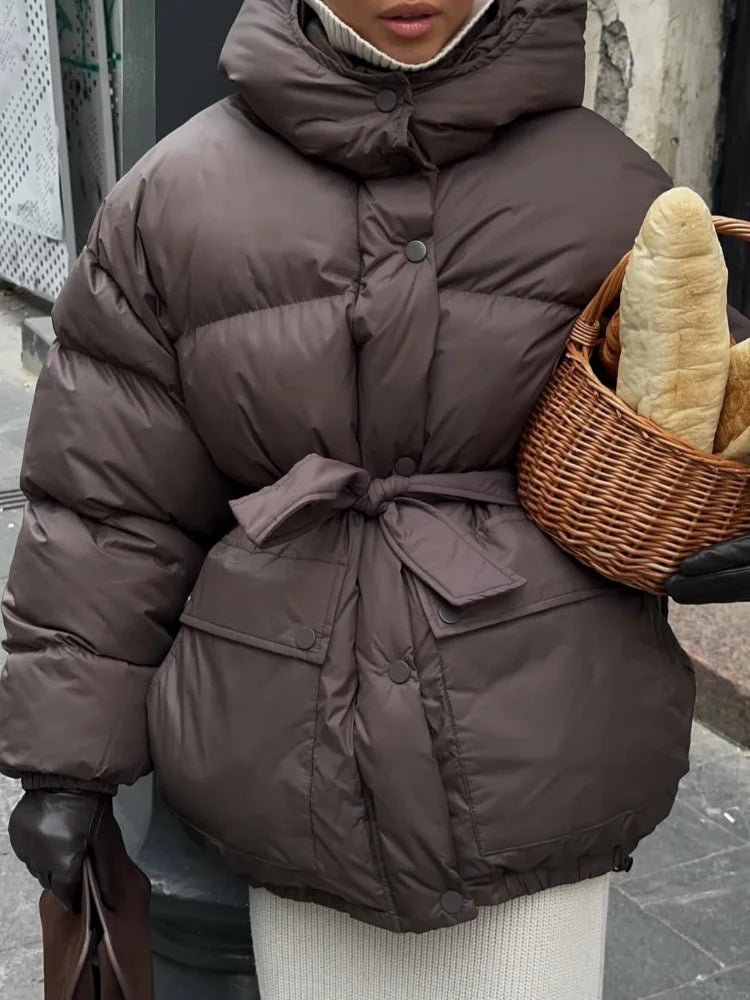 Manteau à capuche et cordons Lorna