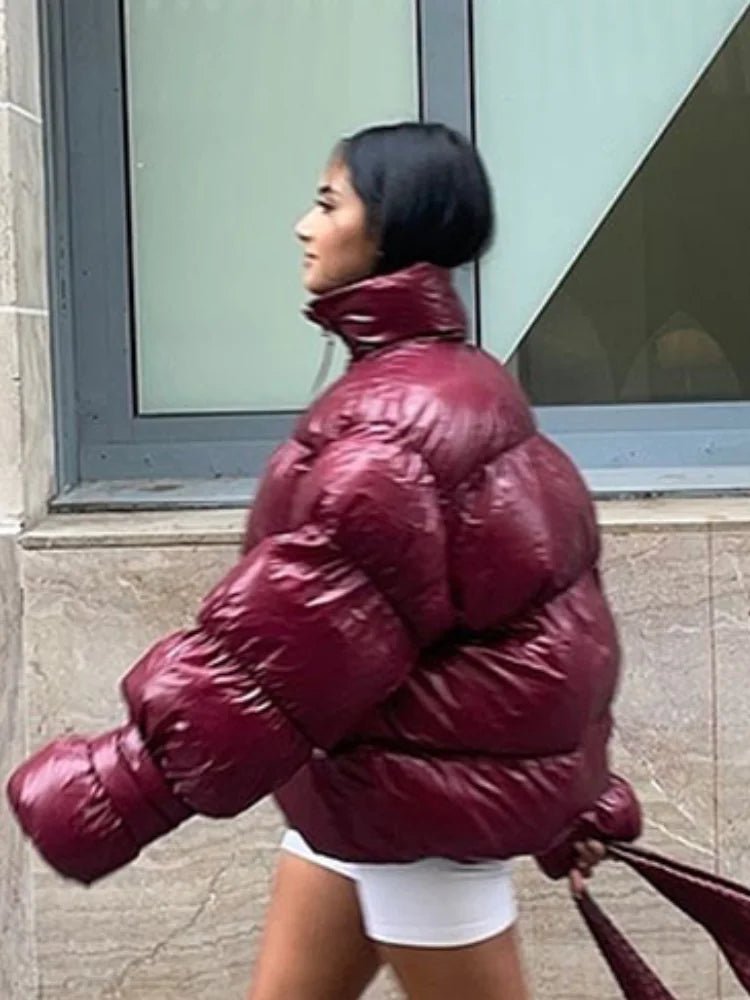 Veste matelassée brillante Olivia