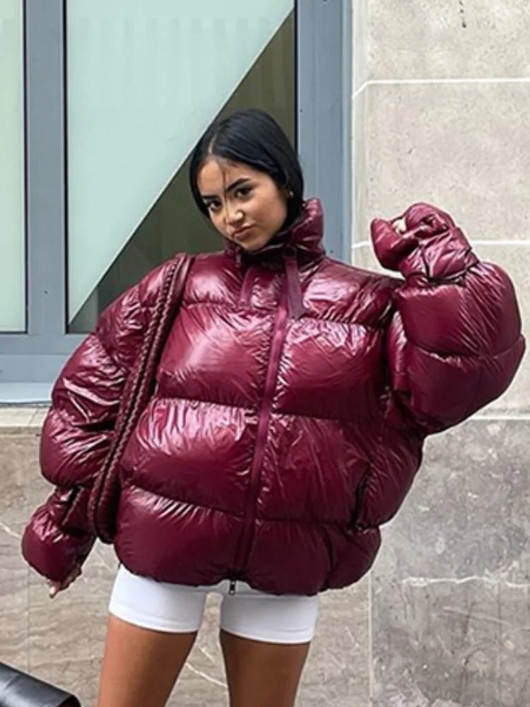 Veste matelassée brillante Olivia