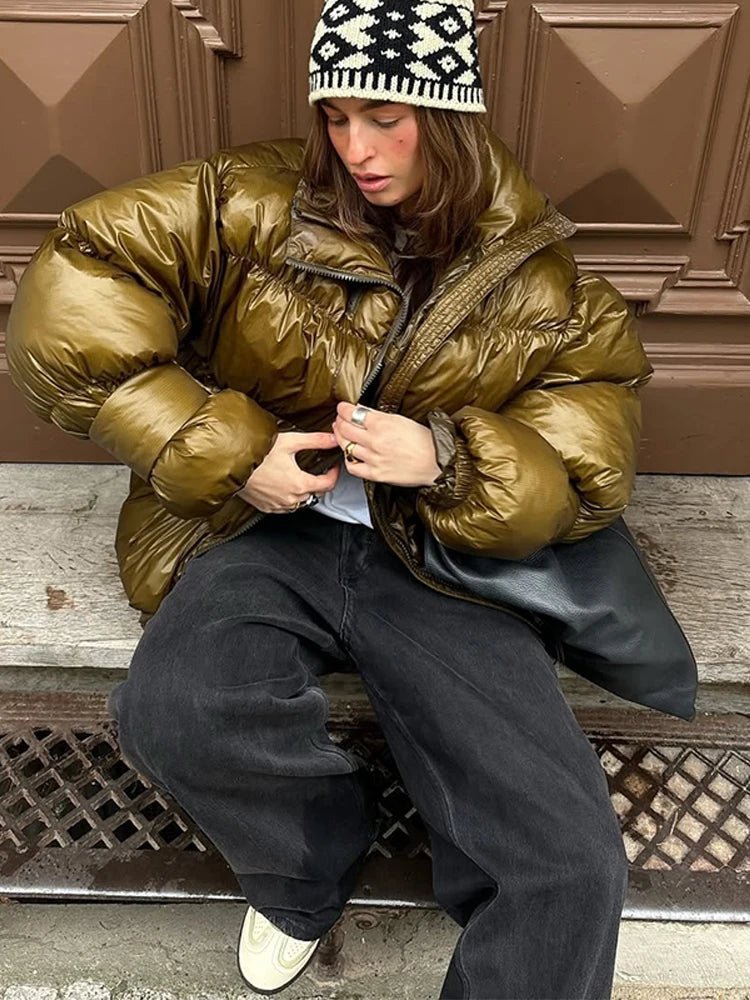 Veste matelassée brillante Olivia