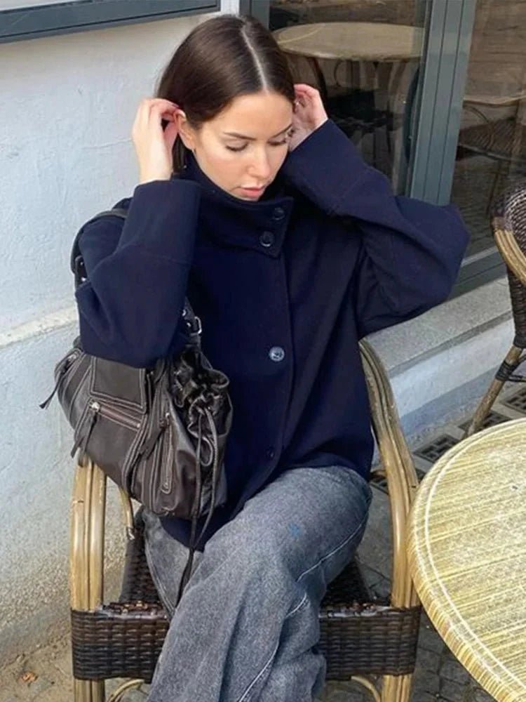 Veste élégante Rosalia à col montant