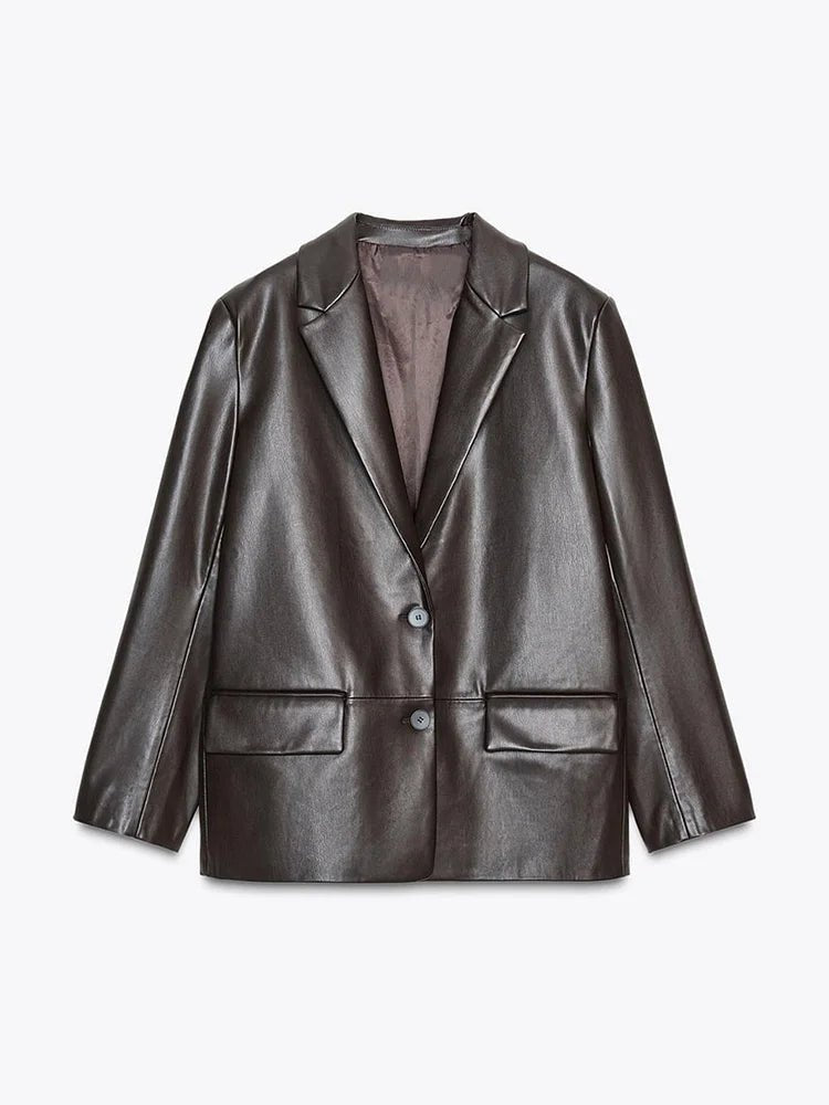 Blazer en cuir vegan Ryza