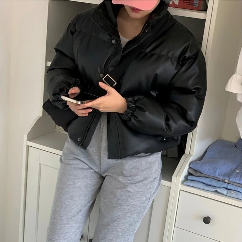 Veste matelassée en similicuir Samantha