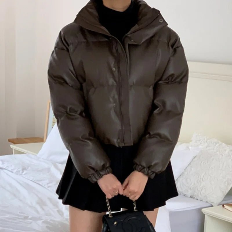 Veste matelassée en similicuir Samantha