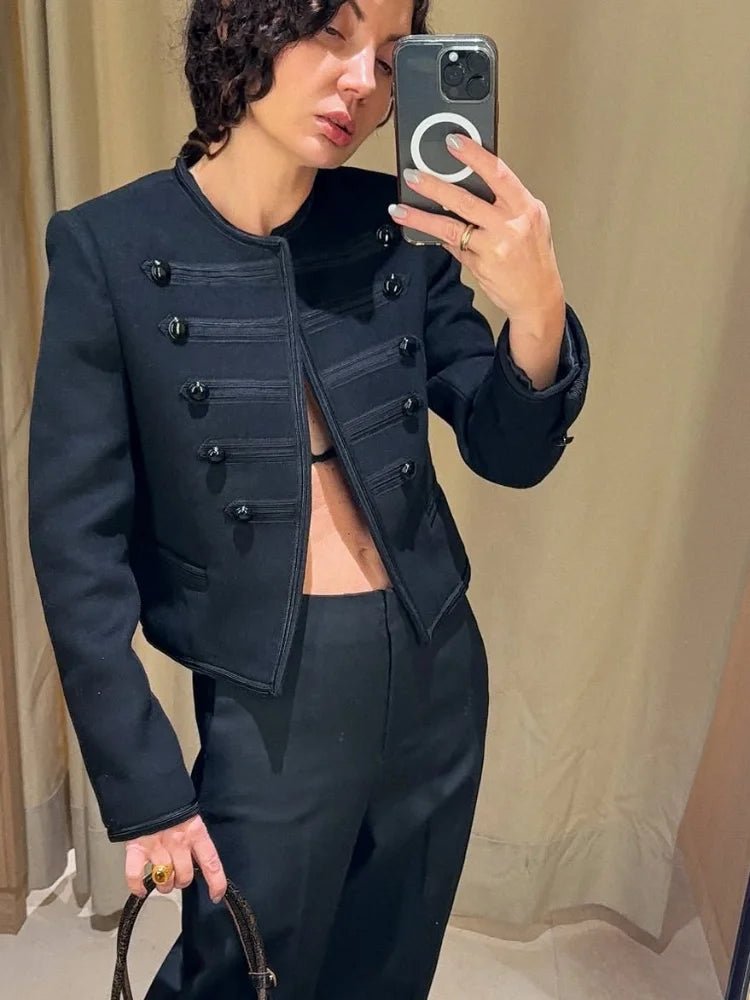 Veste napoléonienne Sheila noire