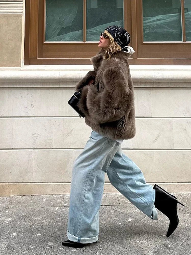 Manteau en fausse fourrure Thalia