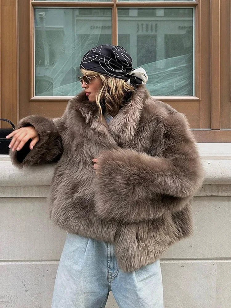 Manteau en fausse fourrure Thalia