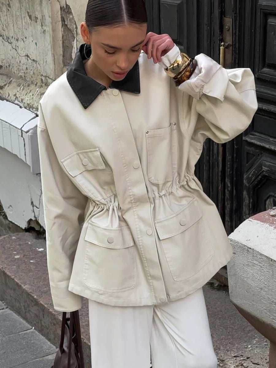 Veste oversize à cordon de serrage Therese