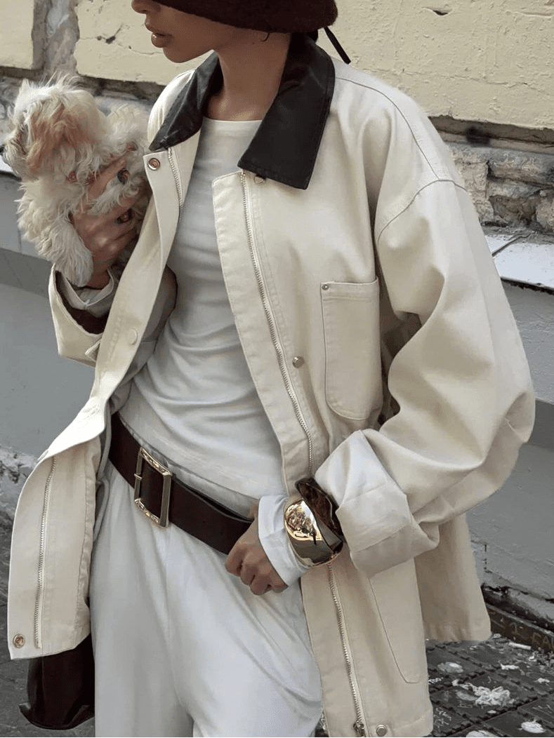 Veste oversize à cordon de serrage Therese
