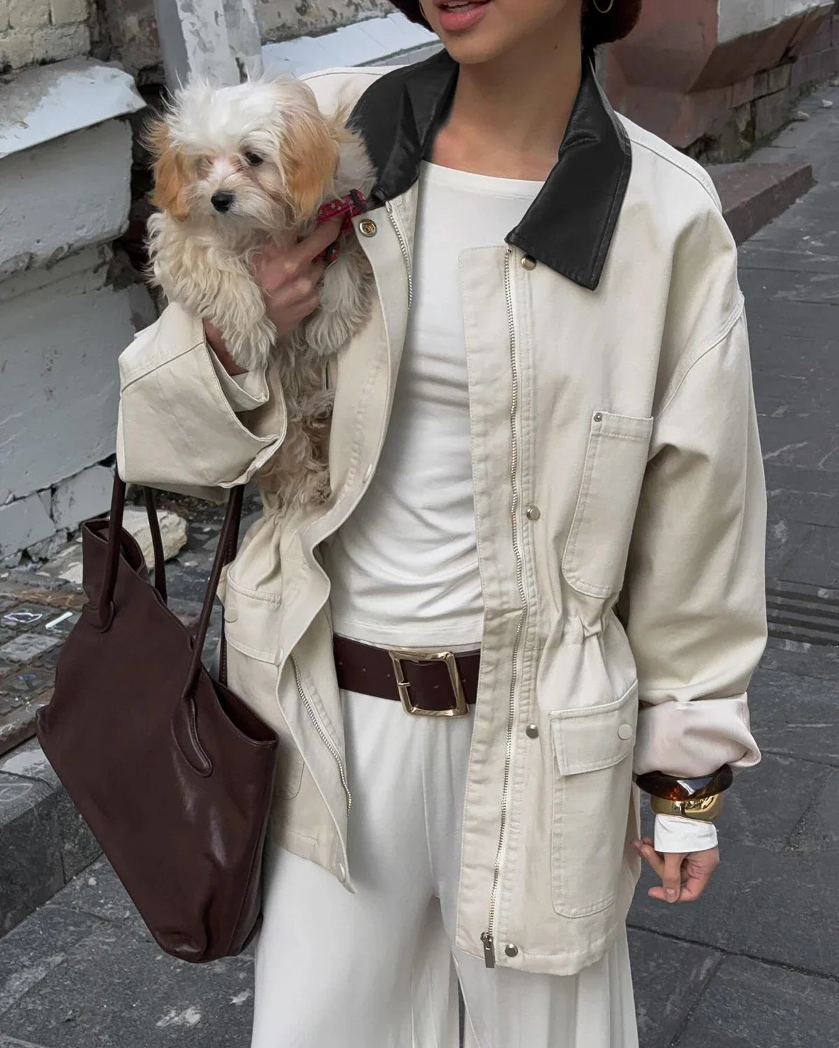Veste oversize à cordon de serrage Therese
