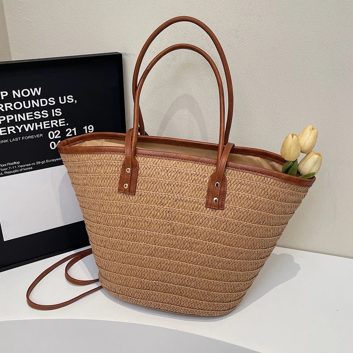Beatrice Forest sac cabas tissé à une épaule