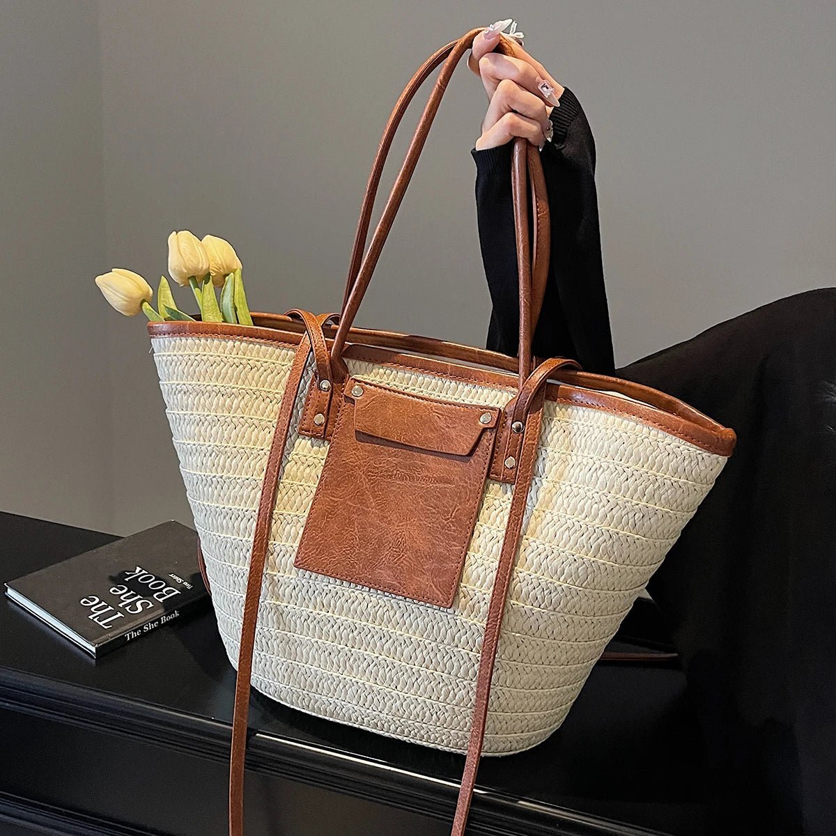 Beatrice Forest sac cabas tissé à une épaule
