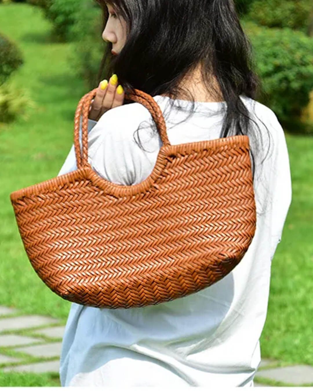 Beatrice sac cabas tissé