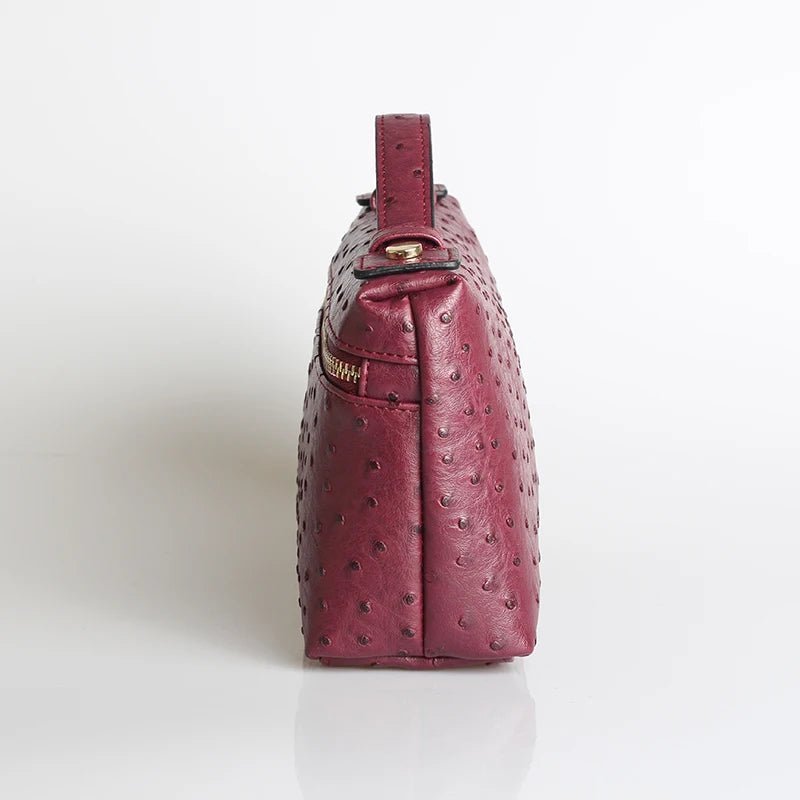Sac Bianca à imprimé autruche